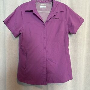 Columbia Women's Purple Button Down Shirt